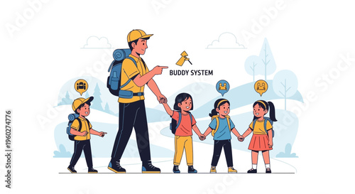 Friendly Buddy System Ensures Kid Safety During Outdoor Adventures