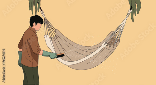 Gentle Cleaning Of Hammock Outdoors Keeping Serenity Alive