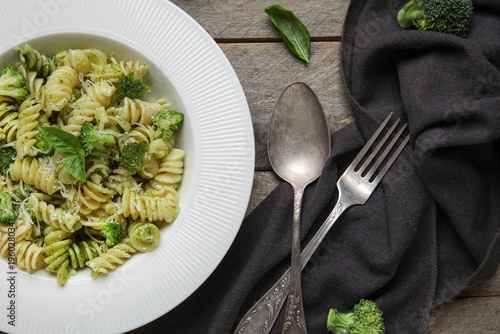 Plate of delicious fusilli ...
