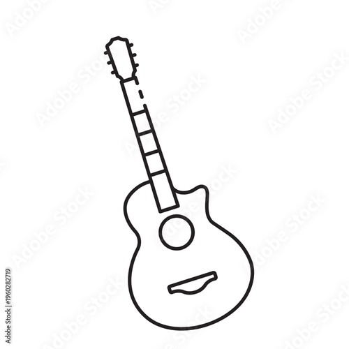 Acoustic Guitar Outline Icon