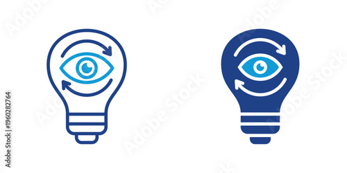 Insight Simple and clear vector icon illustrating an essential idea or function