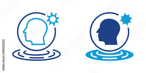 Realization Simple and clear vector icon illustrating an essential idea or function