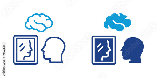 Introspection Simple and clear vector icon illustrating an essential idea or function