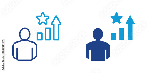 Confidence Simple and clear vector icon illustrating an essential idea or function