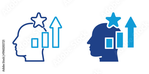 Self-Growth Simple and clear vector icon illustrating an essential idea or function