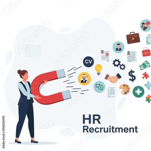 Human Resources Magnet Attracting Talent and Opportunities In Recruitment