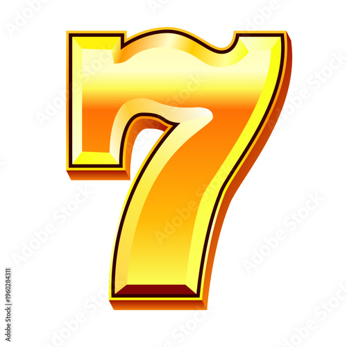 Slot machine wins the jackpot. 777 slot logo concept. Casino. Vector illustration