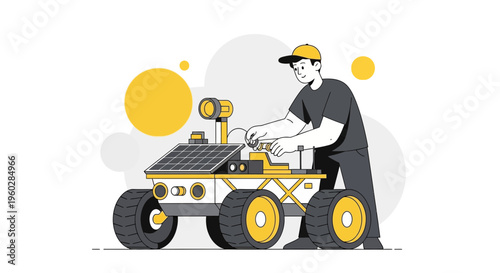 Innovative Scientist Assembles Advanced Mars Rover Technology For Exploration