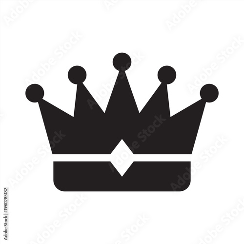 Excellence icon. Crown icon. Icon symbol for excellence, quality, premium, superior, mastery, achievement, leadership, prestige, success, crown. Vector outline illustration.