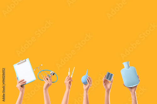 Female hands with stethosco...