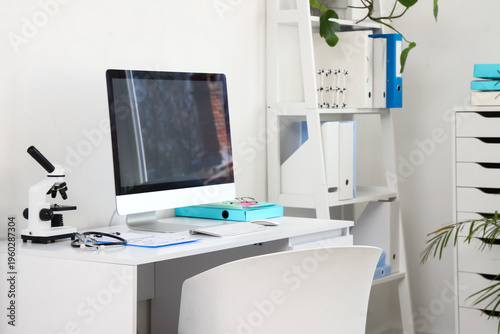Interior of medical cabinet...