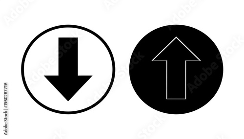 Free Download Up and Down Arrows - Directional Symbols for Navigation and Guidance. - GFXLoad