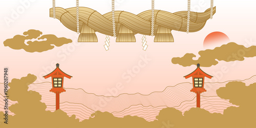 日本の神聖なしめ縄