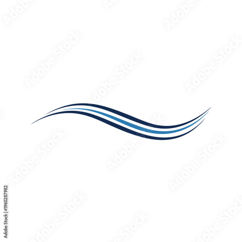 Free Download Blue and black wavy abstract line. - GFXLoad