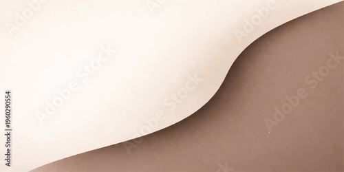 Vintage brown paper sheet background with empty copy space and a folded corner design element for a blank message document template