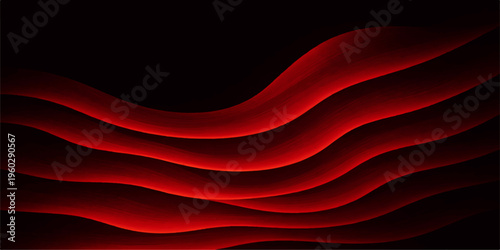 Luxury red abstract background with flowing silk waves and smooth satin texture for a soft textile backdrop design