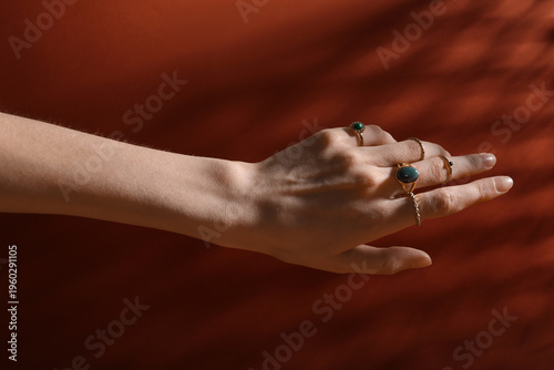 Female hand with beautiful ...