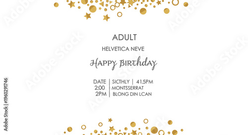 Fotografija Birthday Celebration Greeting Card Design.