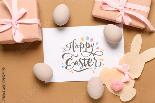 Greeting card with text HAP...