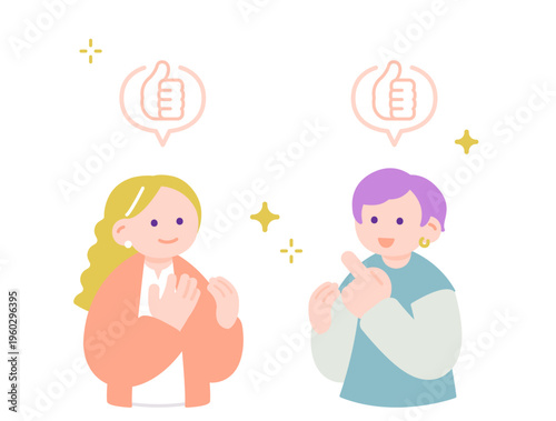 「いいね！」で盛り上がる会話　女性同士の楽しい雑談シーン