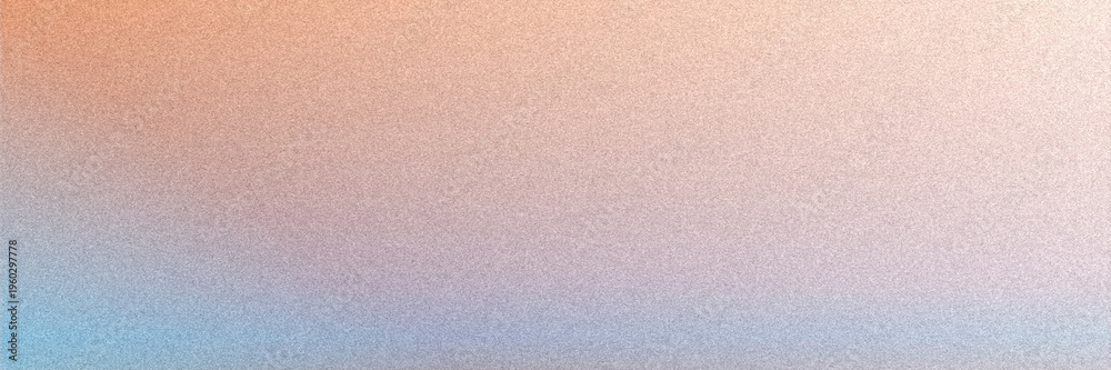 Fototapeta premium A gentle peach to blue horizon gradient with fine grain evokes a calm sky over sea, offering a tranquil, airy backdrop for wellness brands, blogs, and inspirational quotes.