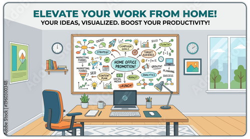 Home Office Productivity and Visualized Ideas