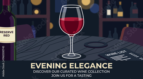 Evening Elegance Wine Tasting Announcement