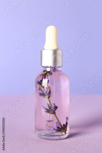 Bottle with lavender essent...