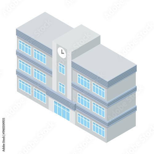 中学校・高校の建物イラスト