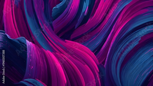 Abstract swirl background with vibrant pink purple and blue flowing textured lines for digital art and creative design