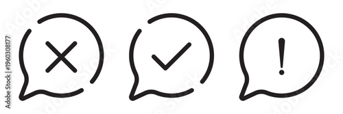 Green check mark and red cross icon set, circle and square. Tick symbol in green color. Hand drawn checkmark illustration. BEST EPS 10