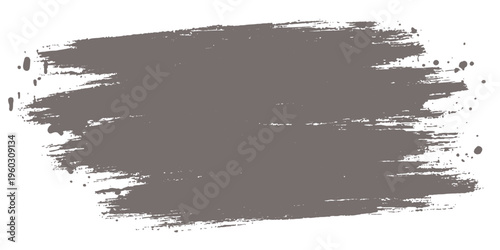 Abstract grunge background featuring a black ink splat texture with a hand-painted brush stroke border and vintage splattered paint elements on a rough paper vector illustration