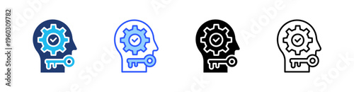 Solve Multi Style Icon Set Vector 