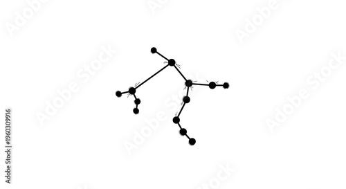 Abstract constellation pattern on white background