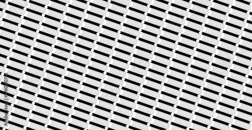 Seamless Black and White Abstract Diagonal Scale Pattern Background Vector Design