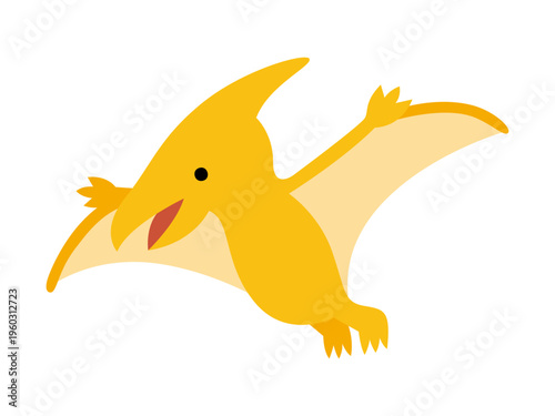 かわいいプテラノドンのイラスト