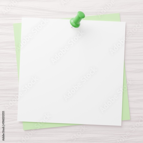 Obraz na płótnie 3D背景素材_画鋲とメモ