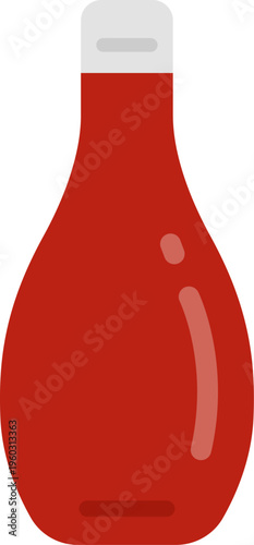 ケチャップのアイコンのイラスト