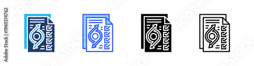 Sprint Planning Multi Style Icon Set Vector 