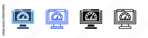 Velocity Multi Style Icon Set Vector 