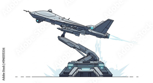 Futuristic aircraft design showcasing advanced technology and engineering marvel.