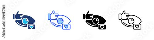 Vision Statement Multi Style Icon Set Vector 