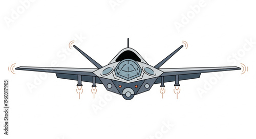 Modern fighter jet design showcasing advanced technology and stealth capabilities.