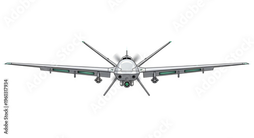 High-altitude long-endurance unmanned aerial vehicle, military drone, surveillance aircraft.