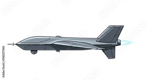 Futuristic aircraft design showcasing advanced technology and aerodynamic features in flight.