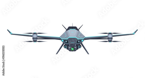 Advanced drone technology showcasing aerial surveillance and reconnaissance capabilities.