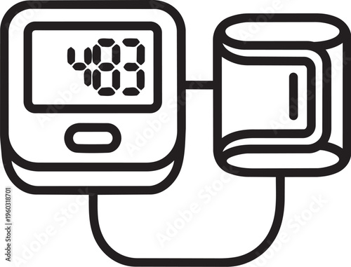 Digital Blood Pressure Monitor Device.