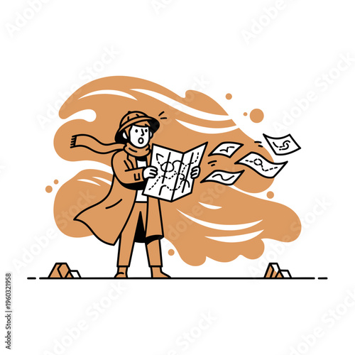 Lost Explorer Consulting A Wind-Blown Map