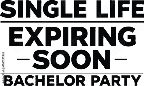 Bachelor Party Squad Funny Groom Crew T-Shirt Design