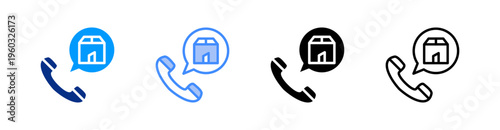 Delivery Multiple Style Icon Set Vector 